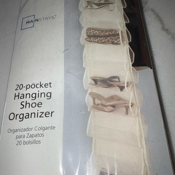 Mainstays 20 Pocket Shoe Organizer New in Package - Picture 3 of 5